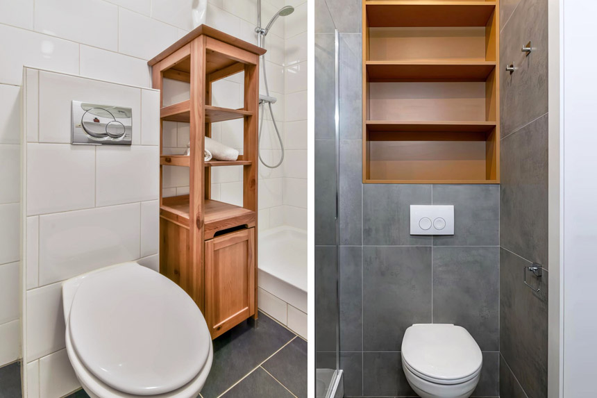 Idées rangements pour petits WC